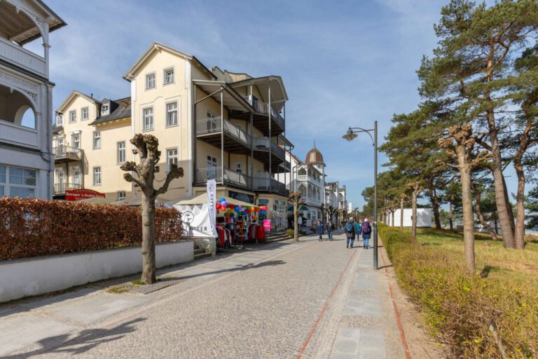 Die schöne Villa Atlantiv in der Strandpromende