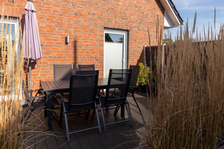 Die geschützte Terrasse