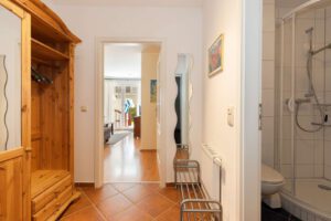 Der helle Eingangsbereich