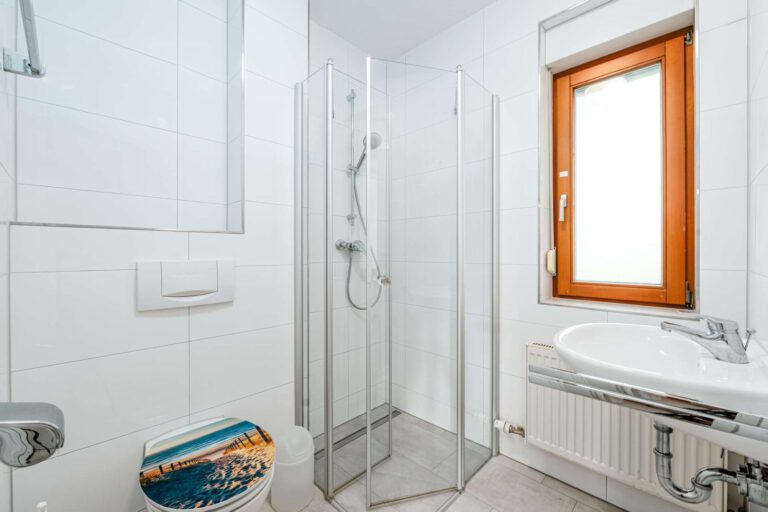 Das geflieste Badezimmer