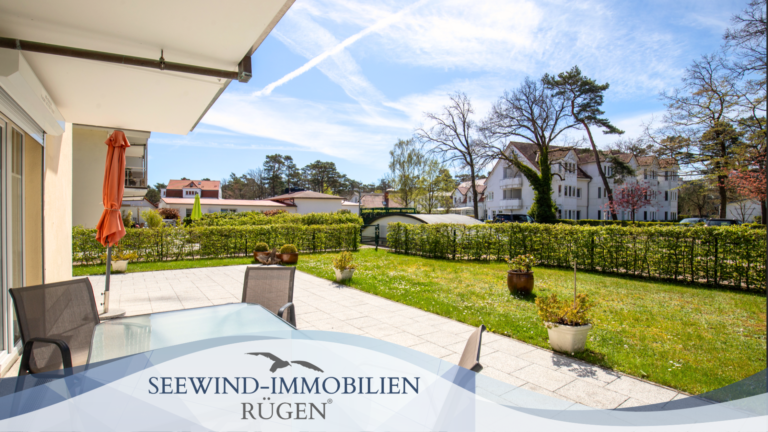 80m zur Ostsee - 2 Zimmer Erdgeschoss-Apartment am Kurpark im Ostseebad Baabe