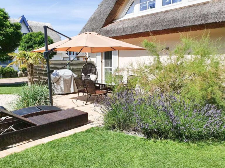 Die sonnige Terrasse in Richtung Süden