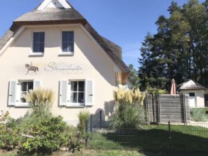 Die hübsche Bemalung am Haus