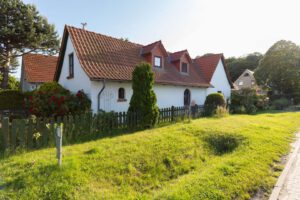 Die friedlich, grüne Lage des Hauses