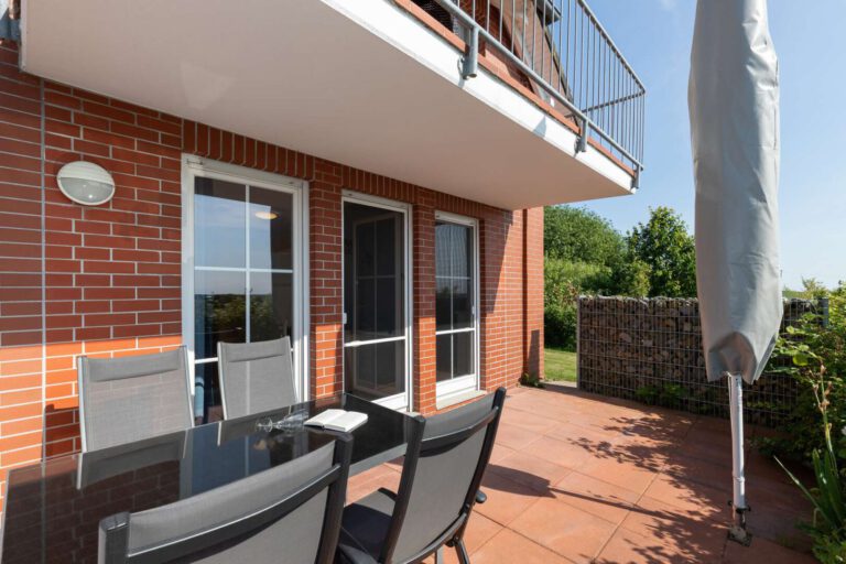 Die überdachte Terrasse