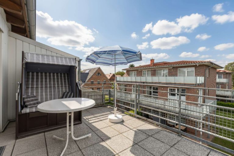 Die sonnige Dachterrasse