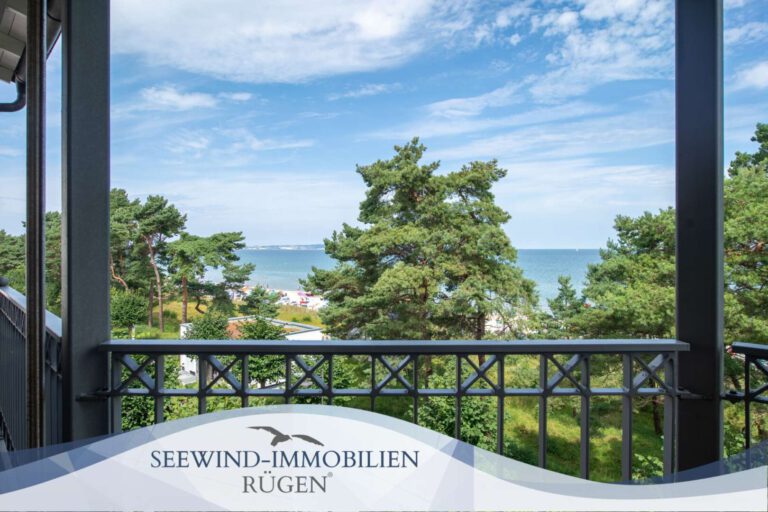 Unverbaubarer Meeresblick - Ferienwohnung mit Fahrstuhl im Ostseebad Binz auf der Insel Rügen