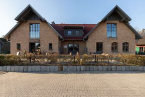 Der gepflegte Eingangsbereich