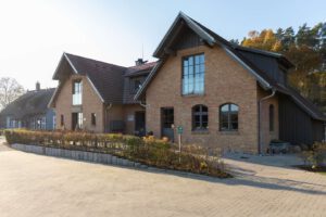 Der gepflegte Eingangsbereich