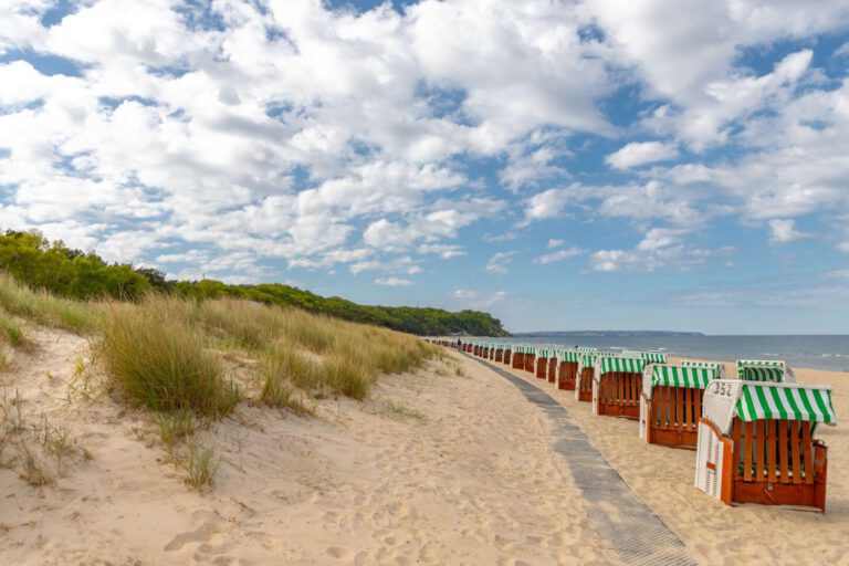 Der saubere Ostseestrand in Baabe