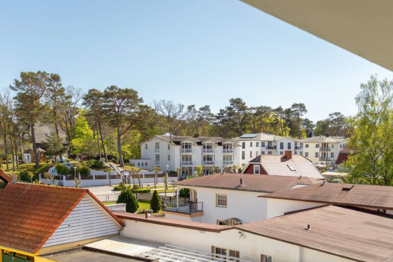 Der Blick auf die Strandstraße