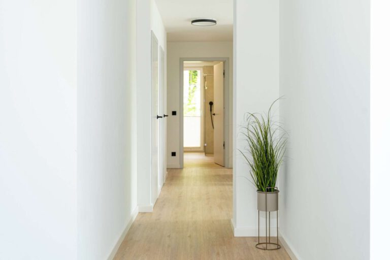 Der helle Eingangsbereich