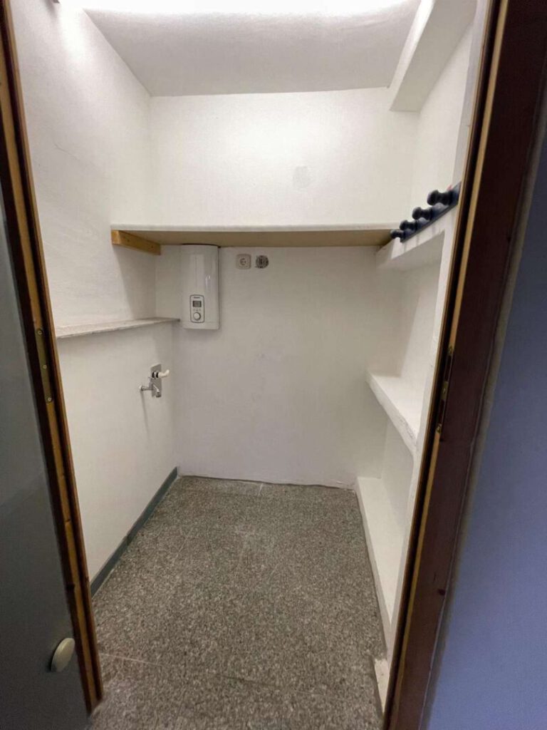 Der großzügige Abstellraum