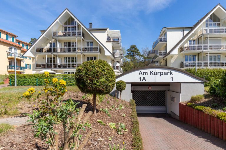 Die gepflegte Aussenanlage vom Kurpark