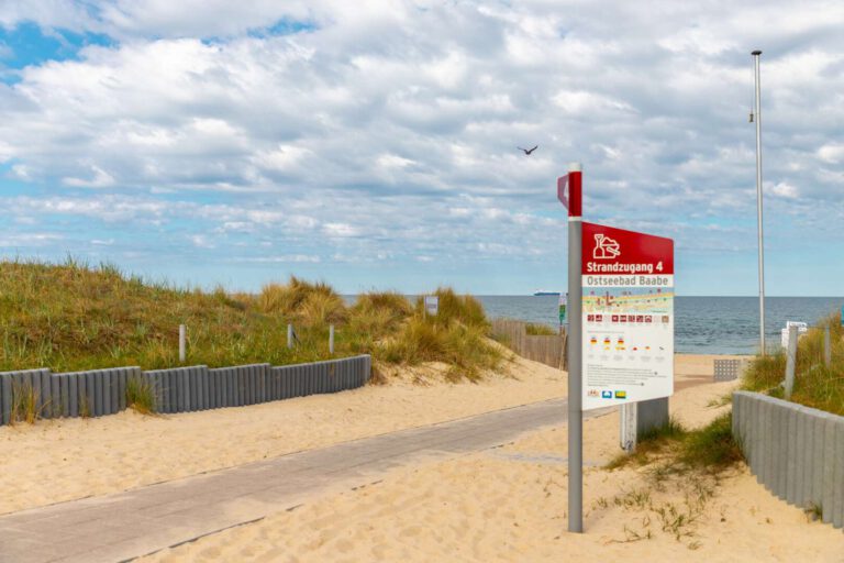 Der saubere Ostseestrand in Baabe