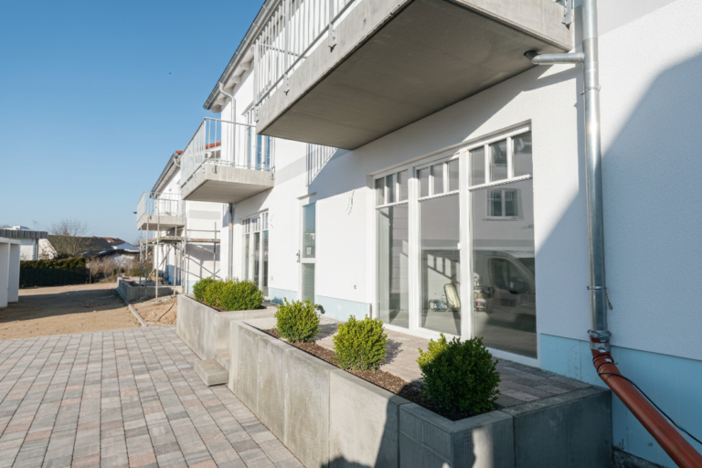 Die hochwertige Außenanlage