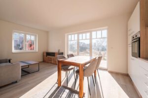 Der offene Wohn- und Essbereich