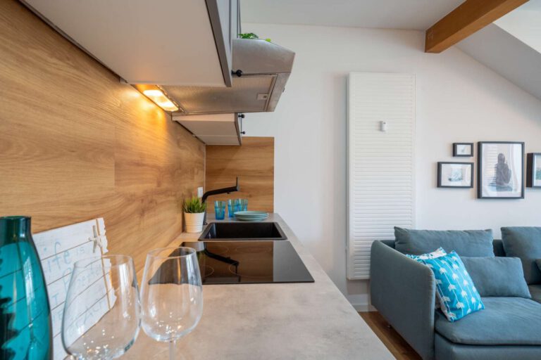 Die offene Küche – Wohnung oben
