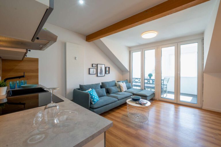 Das gemütliche Wohnzimmer – Wohnung oben
