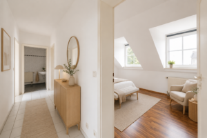 Der offene Blicke in die Wohnung (Einrichtungsbeispiel)