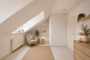 Das helle Wohn- und Esszimmer (Einrichtungsbeispiel)