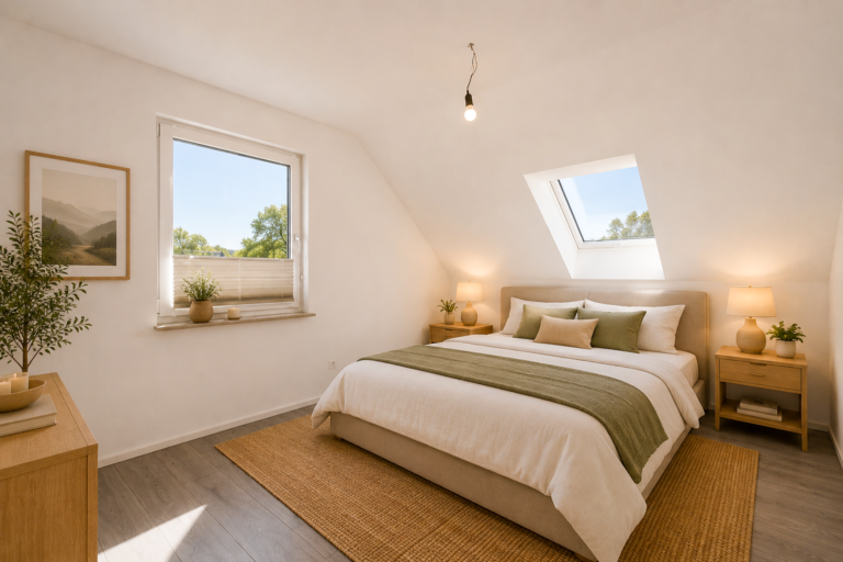 Das kuschelige Schlafzimmer (virtuell eingerichtet)