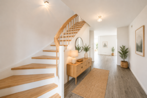 Der offene Blick ins Haus (virtuell eingerichtet)