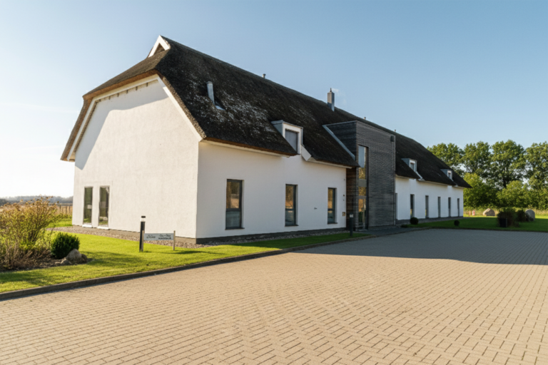 Die idyllische Außenanlage