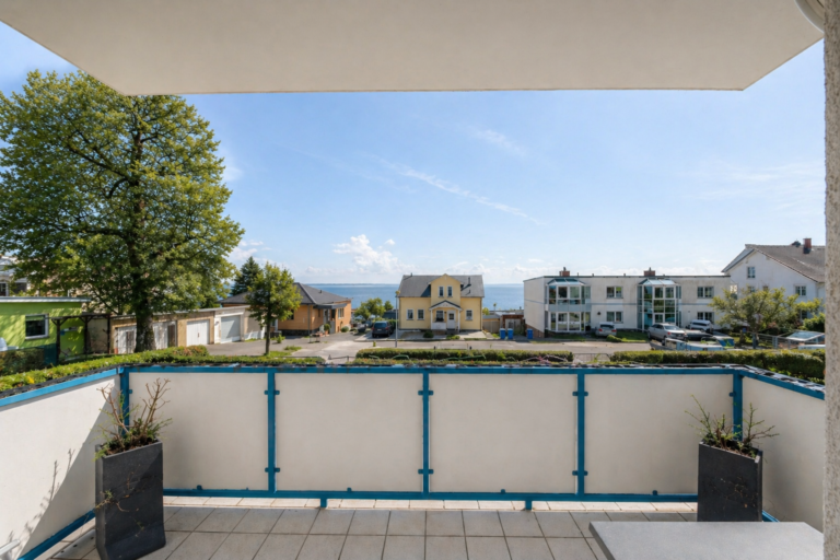 Der großzügige Balkon