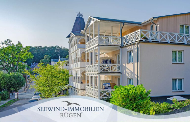 Repräsentative Wohnung mit Balkon über den Dächern von Sellin