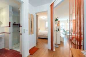 Der offene Blick in die Wohnung