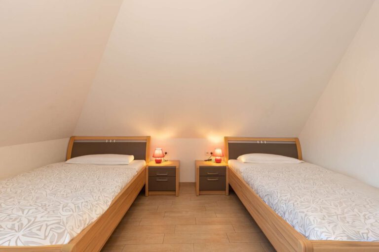 Das ruhige zweite Schlafzimmer