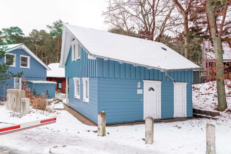 Die Ansicht im Schnee