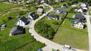 Luftbildaufnahme des Grundstücks