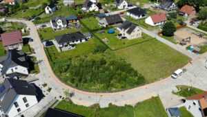 Luftbildaufnahme des Grundstücks