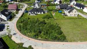 Luftbildaufnahme des Grundstücks