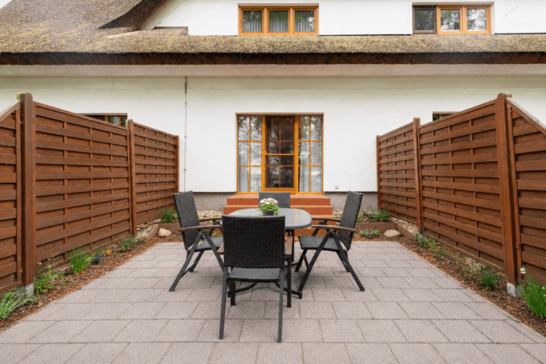 Die geschützte Terrasse