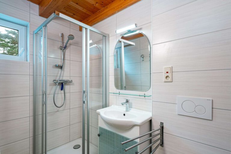 Das zeitlose Badezimmer im Erdgeschoss