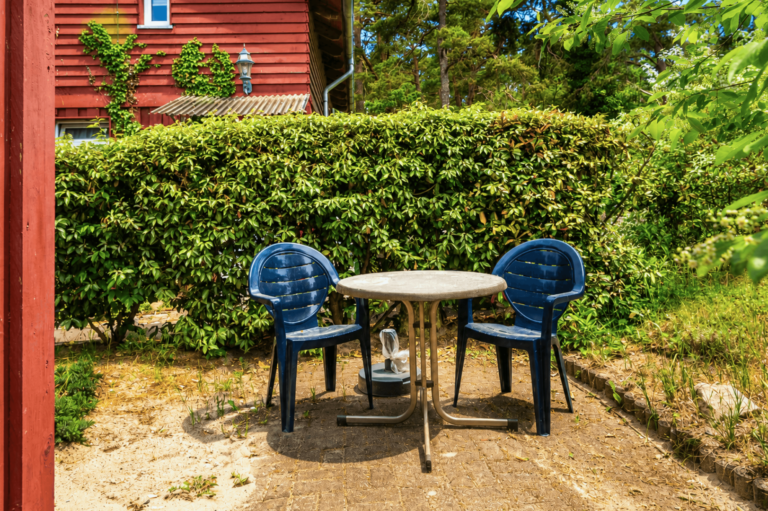 Die zweite, separate Terrasse
