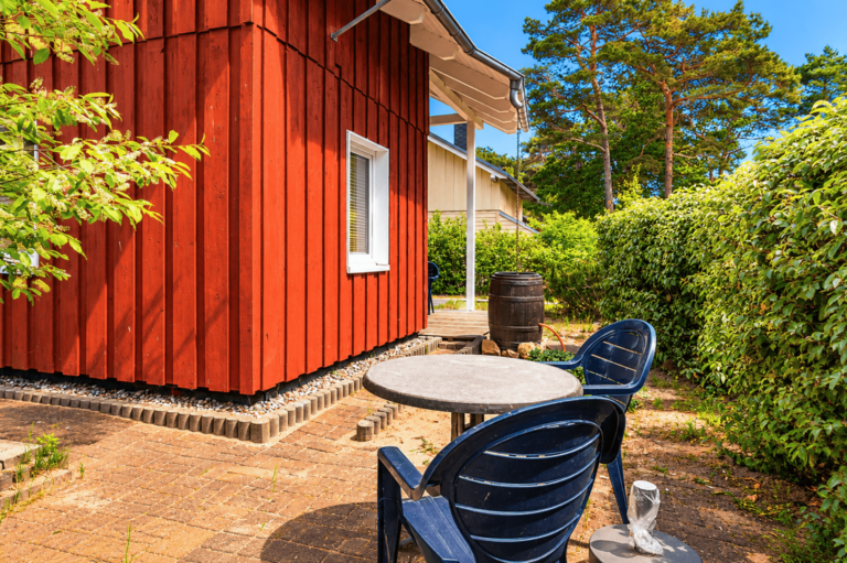 Die zweite, separate Terrasse
