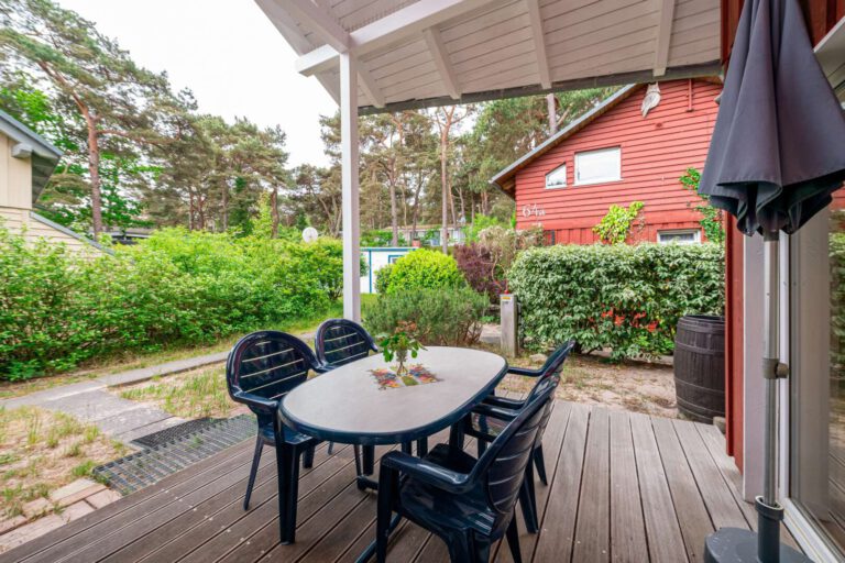 Die geschützte Terrasse