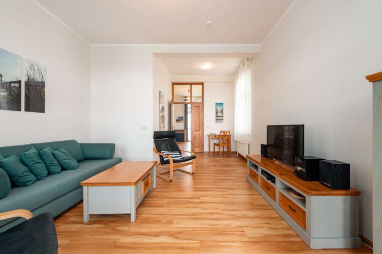 Das helle Wohnzimmer