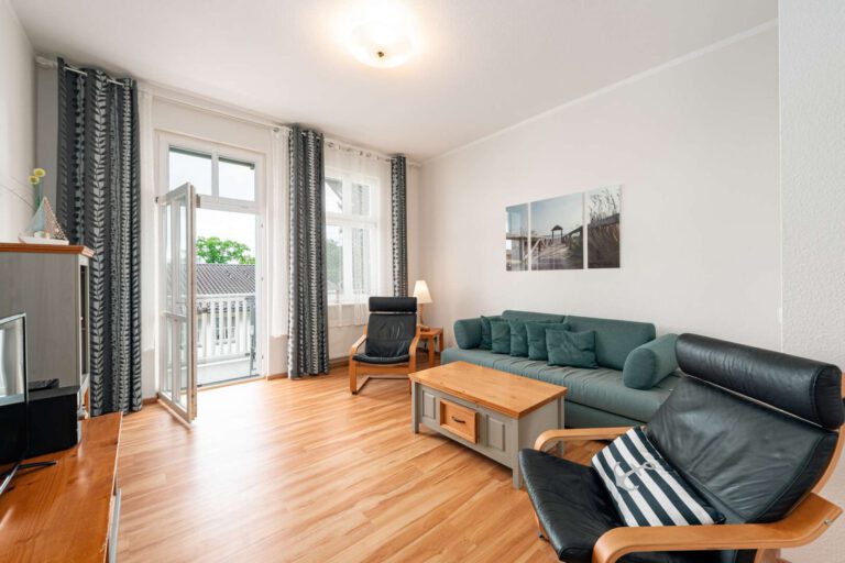 Das helle Wohnzimmer