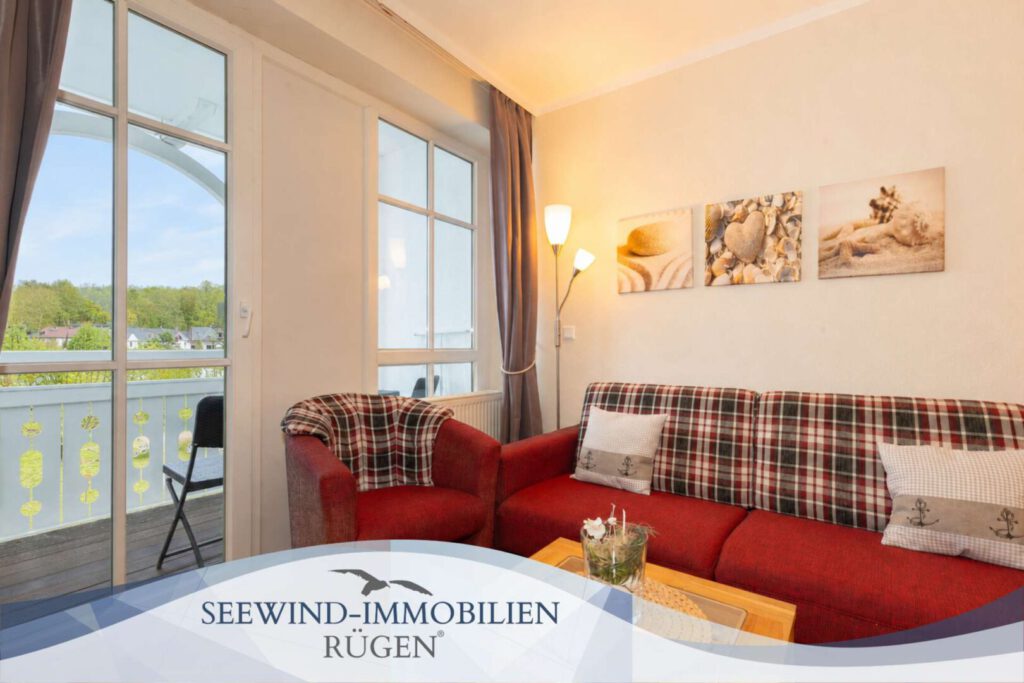 Stylische 2-Zimmer-Ferienwohnung mit Balkon im Ostseebad Sellin