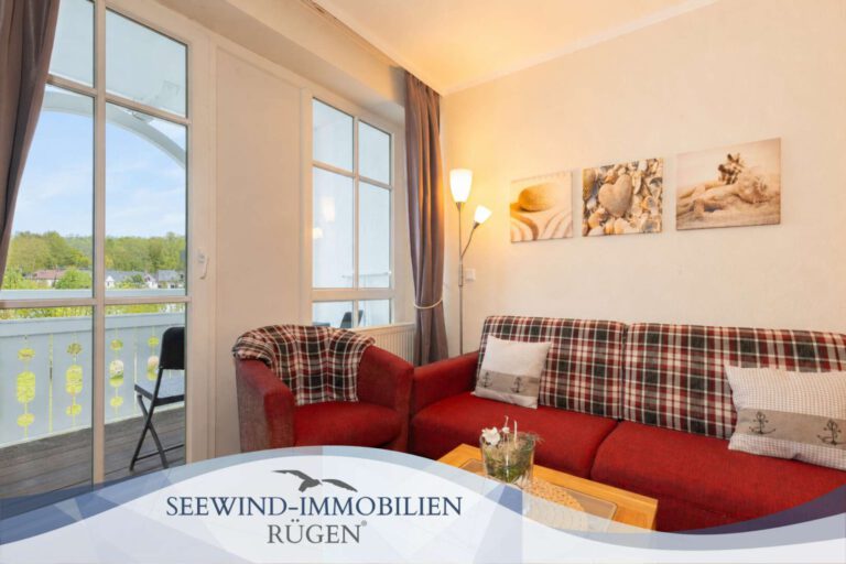 Stylische 2-Zimmer-Ferienwohnung mit Balkon im Ostseebad Sellin