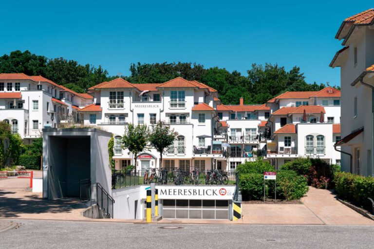 Die direkte Zufahrt zur Tiefgarage