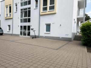 Die Ansicht der Hausrückseite