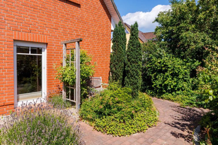Der liebevoll angelegte Garten