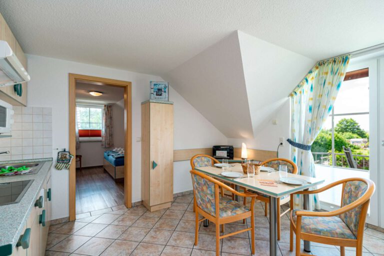 Der Blick in das Schlafzimmer
